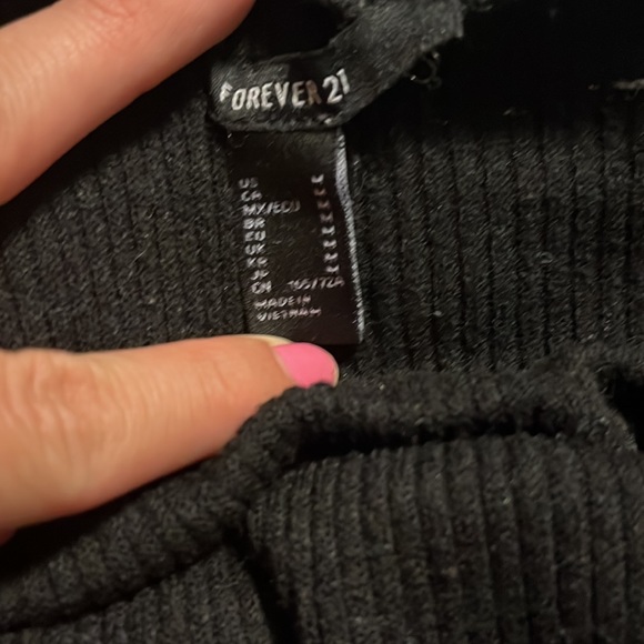 Forever 21 bodycon black knit skirt - Picture 2 of 2